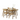Jaipur 1.35 Table + 4 Chairs Dining Set
