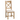 Farrow Oak Cross Back Chair Fabric Seat